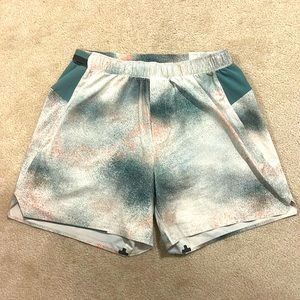 Lululemon surge 6” inseam lined multicolor shorts